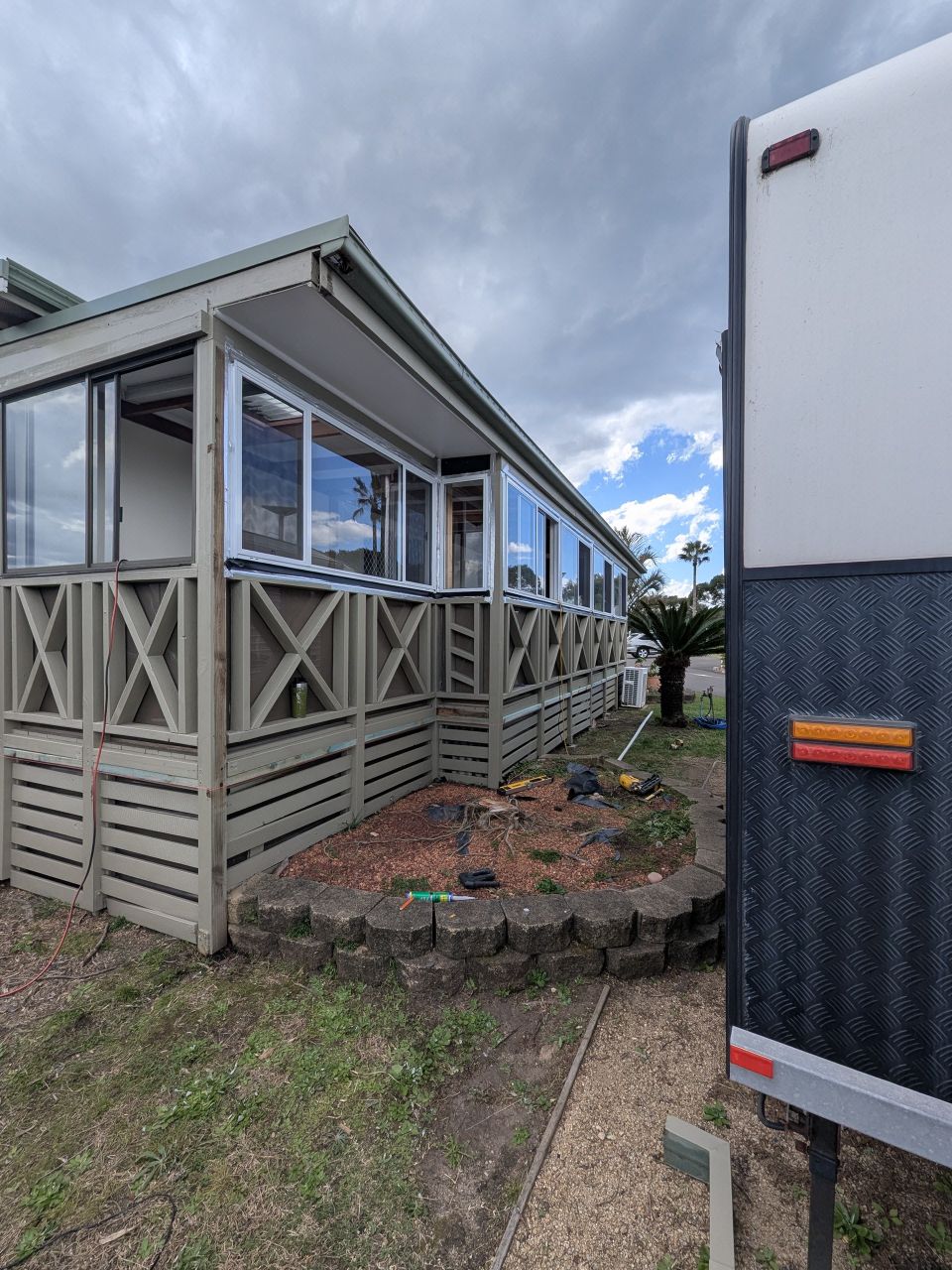 Home exterior renovation with insulated cladding panels
