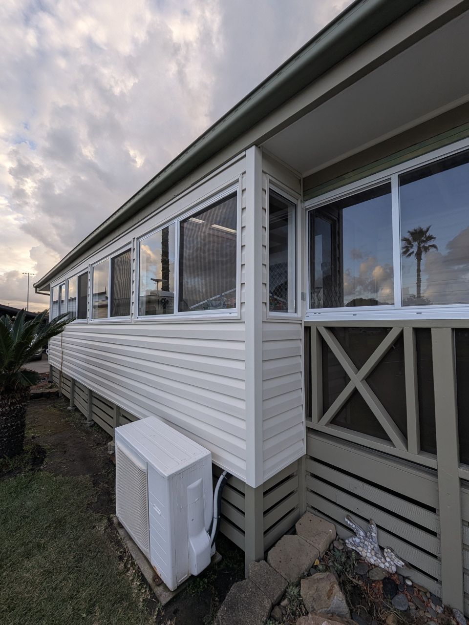 Energy efficient exterior cladding installation for family homes